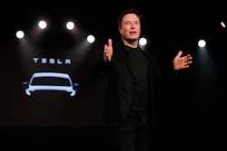 In this March 14, 2019, file photo Tesla CEO Elon Musk speaks before unveiling the Model Y at Tesla's design studio in Hawthorne, Calif. A federal judge will hear oral arguments Thursday, April 4, about whether Tesla CEO Elon Musk should be held in contempt of court for violating an agreement with the U.S. Securities and Exchange Commission.