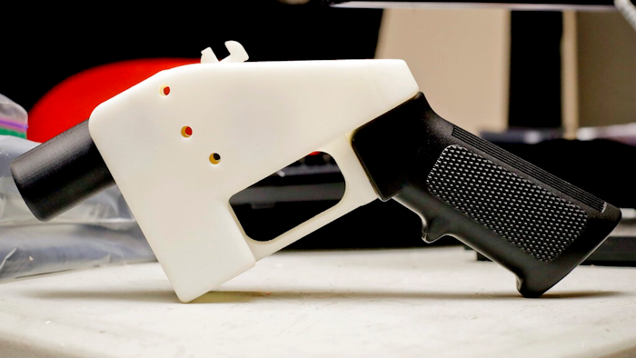 This Aug. 1, 2018 file photo, shows a 3D-printed gun called the Liberator at Defense Distributed, an online organization for weapons development, in Austin, Texas. New York's Democrat-controlled state Legislature has approved a measure that would ban the manufacture, sale and possession of 3D-printed guns and other undetectable firearms. The Assembly passed the bill Monday, May 20, 2019, five days after the legislation was approved by the Senate.