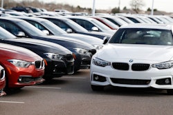 This Jan. 13, 2019, file photo shows a lineup of 3 Series sedans at a BMW dealership in Highlands Ranch, Colo. BMW offers free maintenance but the duration in 2019 isn't as generous as it used to be.