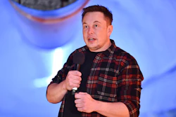 In this Tuesday, Dec. 18, 2018 file photo, Elon Musk, co-founder and chief executive officer of Tesla Inc., speaks during an unveiling event for the Boring Co. Musk will have to go to trial to defend himself for mocking a British diver as a pedophile in a verbal sparring match that unfolded last summer after the underwater rescue of youth soccer players trapped in a Thailand cave. A federal court judge in Los Angeles set an Oct. 22, 2019, trial date in a Friday, May 10, court filing that rejected Musk's attempt to dismiss a defamation lawsuit filed by British diver Vernon Unsworth.