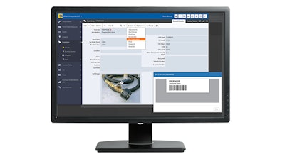 Figure 1. Parts Checkout w/ Barcode Scanning – scan and save a barcode number and associate it with a WO.