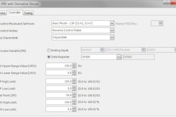 Figure 1. IDEC’s FC6A Plus and the FC6A All-in-one PLCs are both programmed using their WindLDR software, which simplifies PID controller configuration with drop-down selection for key features.