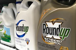In this Feb. 24, 2019, file photo, containers of Roundup are displayed on a store shelf in San Francisco. The Environmental Protection Agency is reaffirming that a popular weed killer is safe for users, even as legal claims mount from people who blame the herbicide for their cancer. The EPA’s draft findings Tuesday, April 30, come after two recent multimillion-dollar U.S. court judgments against the herbicide.