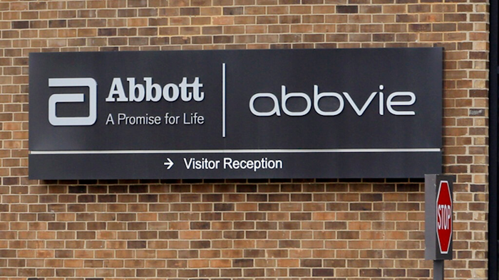 This Jan. 24, 2015, file photo, shows the exterior of AbbVie, in Lake Bluff, Ill. AbbVie is buying Botox maker Allergan in a cash-and-stock deal the drugmakers value at around $63 billion. The maker of the blockbuster immune disorder treatment Humira said Tuesday, June 25, 2019, that it will pay $120.30 in cash and a portion of AbbVie stock for each Allergan share.