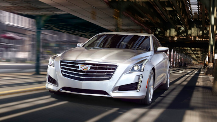 This undated photo provided by GM shows the 2019 Cadillac CTS, a luxury sedan that has been discontinued but is still available on dealer lots. The CTS offers sharp handling and strong performance, and it can be had for a significant discount.