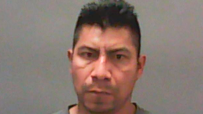 This undated photo provided by the Newton County Sheriff's Office in Kentland, Ind., shows Edgar Gardozo-Vasquez. An animal rights group that infiltrated a popular Indiana dairy farm and captured disturbing undercover video that has led to animal cruelty charges against three former farm workers including Gardozo-Vasquez released new footage Wednesday, June 12, 2019, showing workers punching and striking adult cows with poles while loading them into a farm milking carousel.