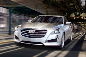This undated photo provided by GM shows the 2019 Cadillac CTS, a luxury sedan that has been discontinued but is still available on dealer lots. The CTS offers sharp handling and strong performance, and it can be had for a significant discount.