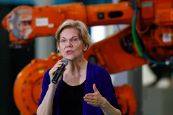 Democratic presidential candidate Sen. Elizabeth Warren, D-Mass., speaks at Focus: HOPE in Detroit, Tuesday, June 4, 2019.