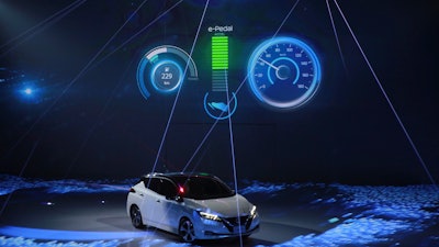 In this file photo, Nissan's new Leaf electric vehicle is unveiled during the world premiere in Chiba, near Tokyo. Nissan wasn't consulted on the proposed merger between its alliance partner Renault and Fiat Chrysler, but the Japanese automaker's reluctance may have helped bring about the surprise collapse of the talks.