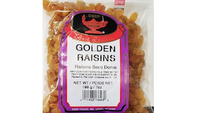 Golden Raisin Label Photo Front 2