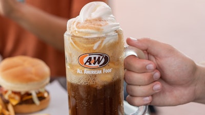 Holding Root Beer Float