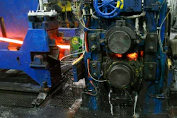 In this May 9, 2019, file photo, molten steel to make steel rods moves through the production line at the Gerdau Ameristeel mill in St. Paul, Minn. On Friday, June 14, the Federal Reserve reports on U.S. industrial production for April.