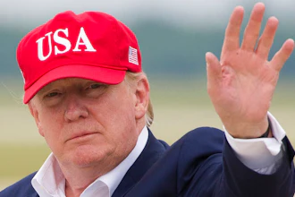 President Donald Trump waves as he steps off Air Force One after arriving, Friday, June 7, 2019, at Andrews Air Force Base, Md.