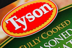 This Nov. 18, 2011, file photo, shows a Tyson food product, in Montpelier, Vt. The Department of Justice tipped its hand last week when it requested a temporary halt to discovery proceedings in a 2016 class-action lawsuit filed by food distributor Maplevale Farms. Maplevale accuses Tyson Foods Inc., Perdue Farms Inc. and others of conspiring to fix poultry prices between 2008 and 2016.