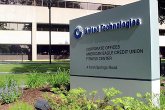 The United Technology headquarters is shown, Monday, June 10, 2019, in Farmington, Conn. Raytheon Co. and United Technologies Corp. are merging in a deal that creates one of the world's largest defense companies.