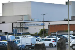 The Ford engine plant near Bridgend, south Wales, Thursday June 6, 2019. The Ford engine plant in Bridgend that employs 1,700 people is 'economically unsustainable' and will close next year, the carmaker announced Thursday, blaming declining sales of gasoline engines and the end of a contract with Jaguar Land Rover.