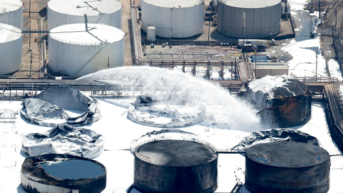 Texas Petro Plant Fire Vapors Ap