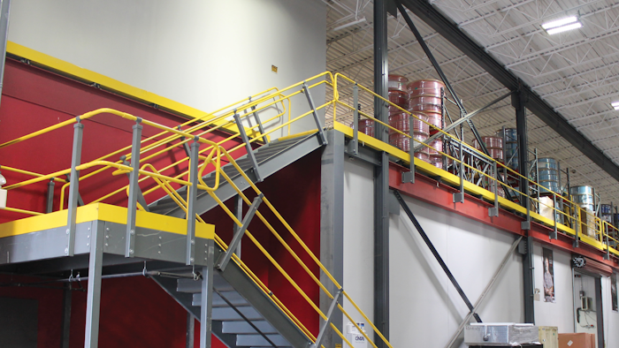 Vac-Con maximized the use of their space and created a showroom-ready facility through a collaboration with mezzanine manufacturer Wildeck.