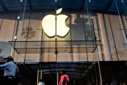 In this June 15, 2019, file photo customers leave an Apple store on the 3rd Street Promenade in Santa Monica, Calif. Apple Inc. reports financial results on Tuesday, July 30.