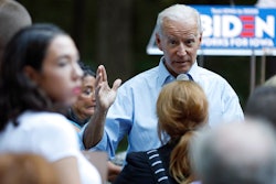 Former Vice President and Democratic presidential candidate Joe Biden speaks during a house party at former Agriculture Secretary Tom Vilsack's house, Monday, July 15, 2019, in Waukee, Iowa.