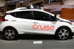 The GM Cruise autonomous test vehicle.