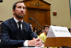 JUUL Labs co-founder and Chief Product Officer James Monsees testifies before a House Oversight and Government Reform subcommittee on Capitol Hill in Washington, Thursday, July 25, 2019, during a hearing on the youth nicotine epidemic.