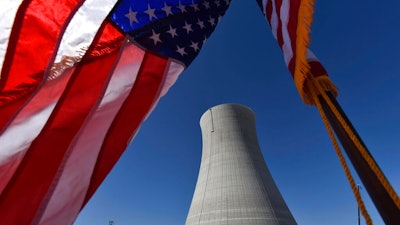 In this March 22, 2019 file photo, the construction site of Vogtle Units 4 at the Alvin W. Vogtle Electric Generating Plant is seen, Friday, March 22, 2019 in Waynesboro, Ga. The Nuclear Regulatory Commission will look at cutting back on inspections of the country’s nuclear reactors. Staff recommendations made public Tuesday would reduce the time and scope of annual inspections at the nation’s 90-plus nuclear power plants. Some other inspections would be cut from every two years to every three years.