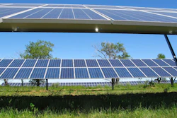 Some of the 1,000 solar panels that are part of a green energy project on the Standing Rock Indian Reservation frame the landscape near Cannon Ball, N.D., where the grand opening for the energy farm that was borne partly out of protests against the Dakota Access pipeline in 2016 and 2017 was held. Revenue generated from the 30 kilowatt farm is currently being used to power a community center and gymnasium in Cannon Ball.