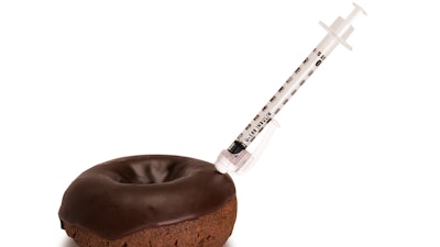 Syringe In A Doughnut
