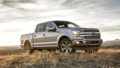 This undated photo provided by Ford shows the 2019 F-150. The F-150 differs from the competition in its wholesale use of aluminum for the truck's body and bed, which results in a lighter truck.