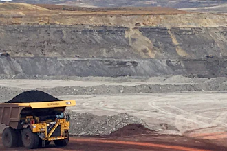 In this file photo a dump truck hauls coal at Contura Energy's Eagle Butte Mine near Gillette, Wyoming. The company made successful bids for mines closed since July 1.