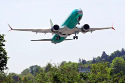 In this May 8, 2019, file photo a Boeing 737 MAX 8 jetliner being built for Turkish Airlines takes off on a test flight in Renton, Wash. On Wednesday, July 31, members of a Senate subcommittee clashed with Federal Aviation Administration officials, contending the agency was too deferential to Boeing in approving the 737 Max airliner.