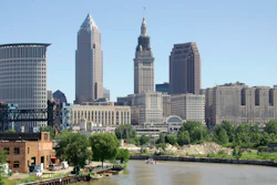 The Cuyahoga River in Cleveland.