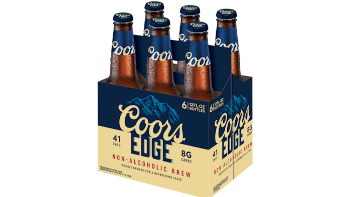 Coors Edge is a non-alcohol beer targeted at drinkers migrating to more low- and no-alcohol beverages.