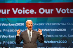 Democratic presidential candidate former Vice President Joe Biden speaks at the first-ever 'Workers' Presidential Summit' at the Convention Center in Philadelphia, Tuesday, Sept. 17, 2019. The Philadelphia Council of the AFL-CIO hosted the event.