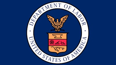 Flag Of The United States Department Of Labor (1915 1960)