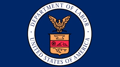 Flag Of The United States Department Of Labor (1915 1960)