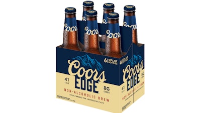 Coors Edge is a non-alcohol beer targeted at drinkers migrating to more low- and no-alcohol beverages.