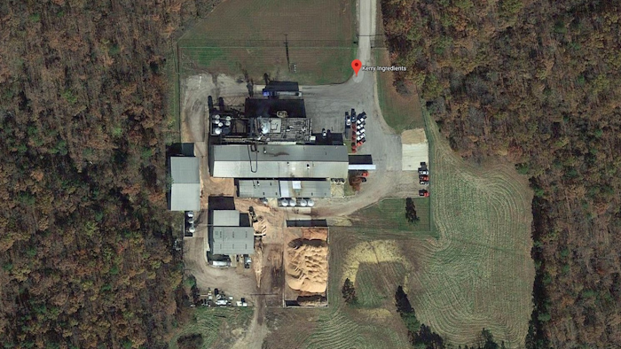 A Google Maps aerial view of Kerry Inc.'s Greenville, MO facility.