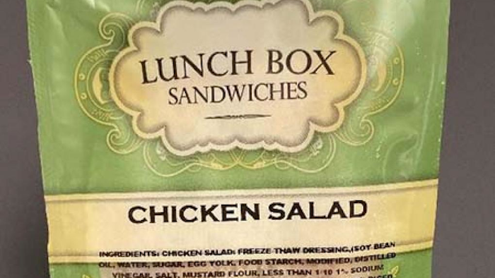 Label Chicken Salad Frozen