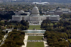 This Sept. 18, 2019 photo shows the view of the U.S. Capitol building from the Washington Monument in Washington.