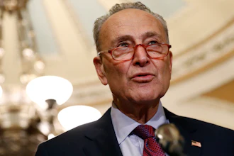 In this Oct. 22 photo, Senate Minority Leader Sen. Chuck Schumer of N.Y., speaks to members of the media following a Senate policy luncheon on Capitol Hill in Washington.