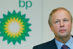 In this file photo dated Tuesday, Feb. 1, 2011, BP PLC's CEO Bob Dudley during a results media conference at their headquarters in London. According to a company announcement Friday Oct. 4, 2019, Bob Dudley will step down as group chief executive in early February 2020, to be replaced by BP chief executive for upstream operations 49-year-old Bernard Looney.