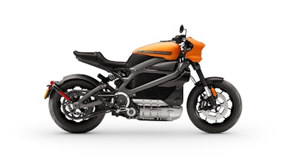 Harley-Davidson's 2020 LiveWire electric motorcycle.