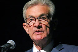 Federal Reserve Chairman Jerome Powell speaks Monday, Oct. 7, 2019, in Salt Lake City, before the premiere of a film commemorating Marriner Eccles, who led the Fed from 1934 until 1948. Powell is stressing the importance of an independent central bank 'absolutely free' from politics. Powell's comments Monday in Salt Lake City came after President Donald Trump has repeatedly pressured Powell to lower interest rates and said the United States is missing out on economic opportunities because of 'boneheads' at the Federal Reserve.