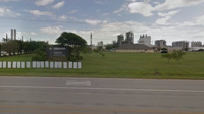 A Google Maps roadside view of Formosa Plastics' Point Comfort, TX facility.