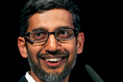 In this Tuesday, Jan. 22, 2019, file photo, Sundar Pichai, CEO of Google, speaks during a statement as part of the opening of a new Google office in Berlin. Google is committing to a White House initiative designed to get private companies to expand job training for American workers.