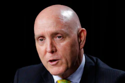 Huawei Chief Technology Officer Paul Scanlan, during an interview with the Associated Press in Washington, Friday, Oct. 18, 2019. Scanlan says the company wants to be open and transparent in persuading the U.S. government that national security concerns about its technology are unfounded.