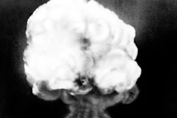 This July 16, 1945, file photo, shows the mushroom cloud of the first atomic explosion at Trinity Test Site near Alamagordo, N.M. A fight is raging in courts and Congress over where radioactive materials should be stored and how to safely get the dangerous remnants of decades of bomb-making and power generation to a permanent resting place.