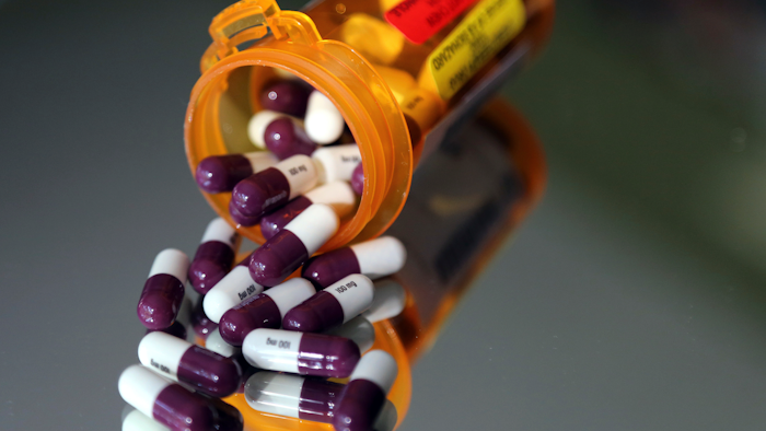 In this June 15, 2018 file photo, pharmaceuticals are seen in North Andover, MA.